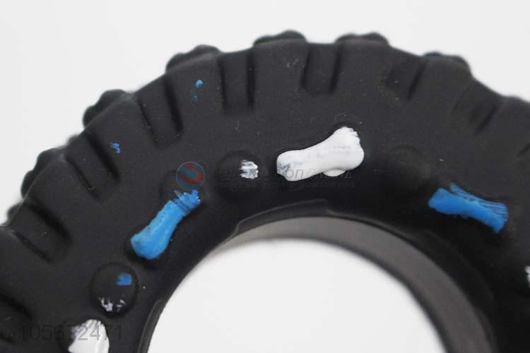 Made In China Tire Shape Resistant To Bite Pet Squeak Toys