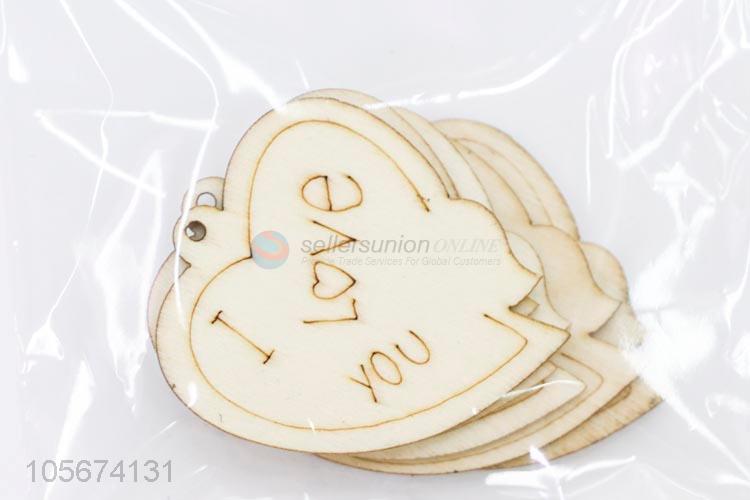 Fashion Sweet Heart Design Wooden Embellishments Sheets