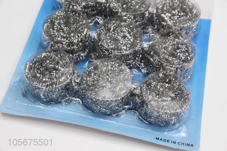 Factory promotional customized kitchen cleaning stainless steel wire clean ball