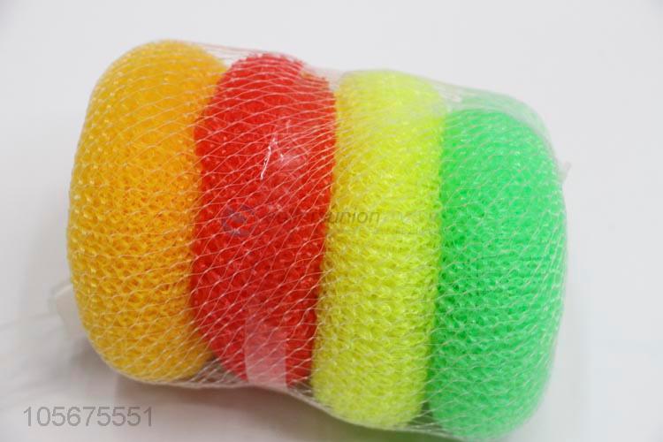 Top manufacturer strongly removal dish washing kitchen plastic mesh cleaning balls