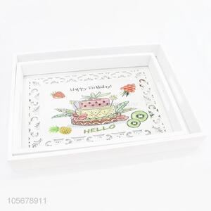 Factory Price Birthday Cake Pattern MDF Board <em>Salver</em> for Food