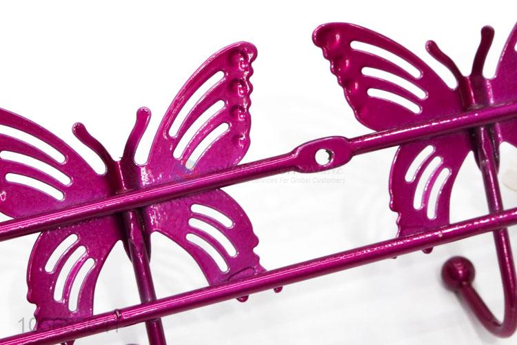 Cute Butterfly Design Iron Wall Hook Fashion Coat Hook