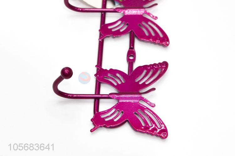 Cute Butterfly Design Iron Wall Hook Fashion Coat Hook