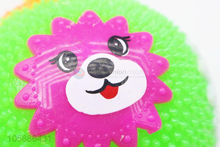 Cartoon Pattern Flashing Spiky Bouncy Ball Toy Ball For Children