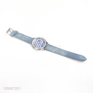 Unique Design Denim Watchband Wrist Watch For Women