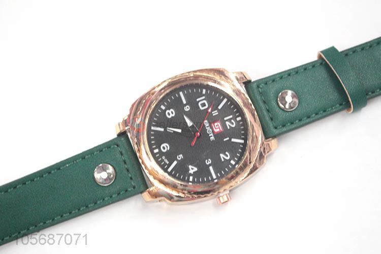 High Quality Alloy Watch With PU  Strap For Man