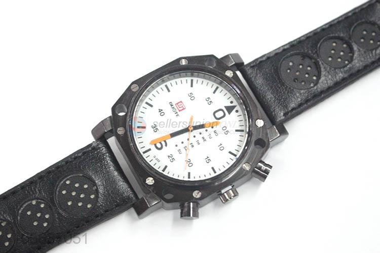 Factory Supply PU  Leather Watchband Alloy Watch