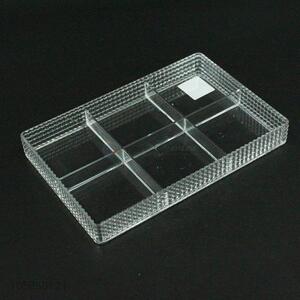 Fashion Transparent Storage Box With Small Partitions