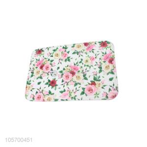 Wholesale Unique Design Flower Printing Living Room Bedroom Floor Mat