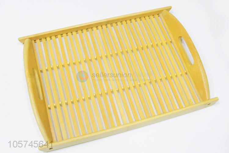 Latest design bamboo tea tray cup teay for hotel