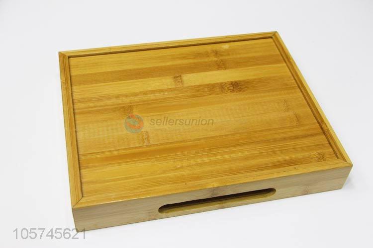 Superior factory bamboo snacking tea tray food tray