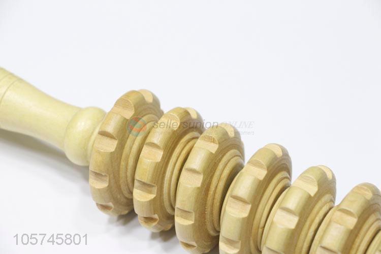 High-grade wooden wheel rollers stick health massage stick