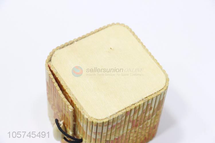 Best sale bamboo woven curtain wooden jewelery box