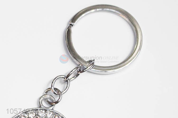 China OEM letter G shape zinc alloy key chains metal keyrings