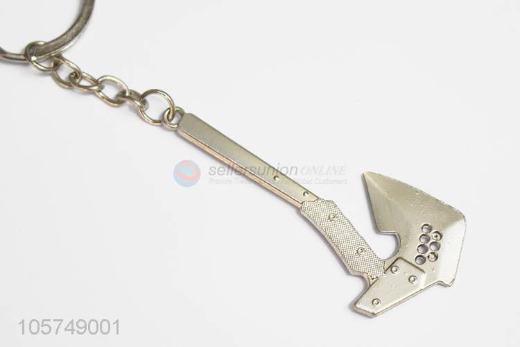 Factory directly sell axe shape zinc alloy keyrings metal key chain