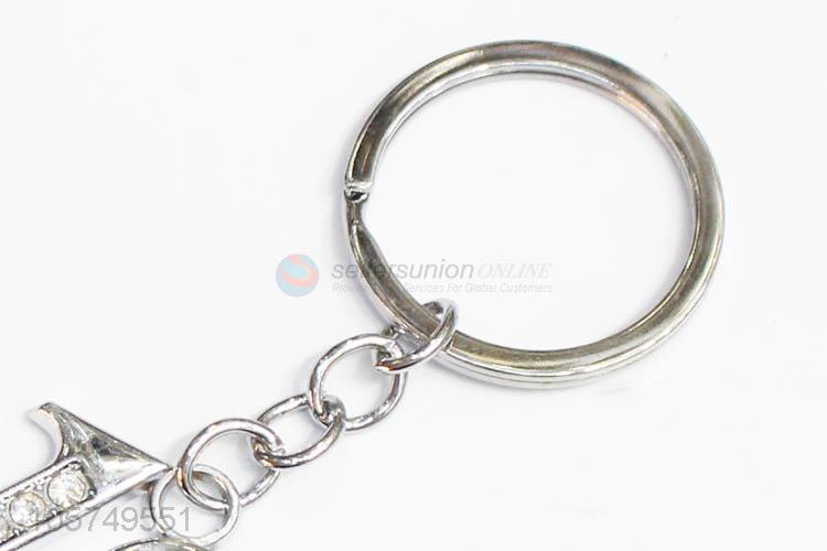 High quality 18 shape zinc alloy key chains metal keyrings