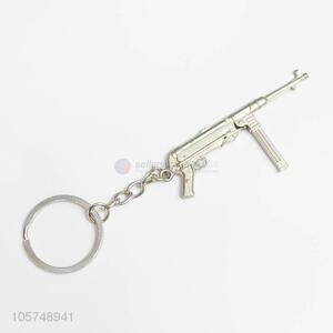 High class rifle shape zinc alloy keyrings metal key chain