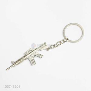 Latest design rifle shape zinc alloy keyrings metal key chain