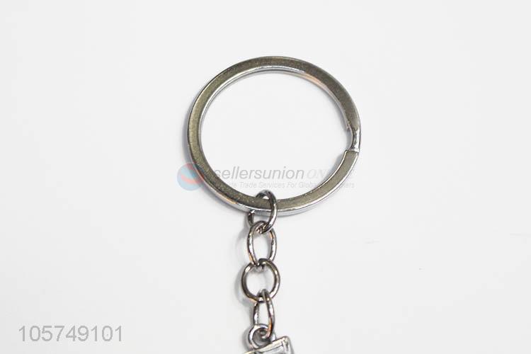 Best selling letter A shape zinc alloy keyrings metal key chain