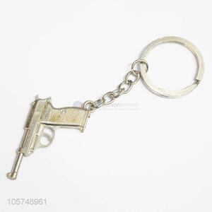 Premium quality pistol shape zinc alloy keyrings metal key chain