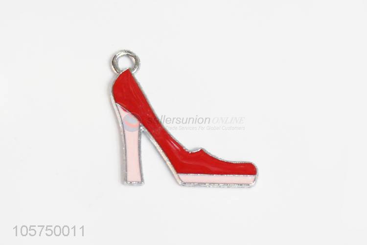 Top sale zinc alloy enamel high heels charms pendant for key chain