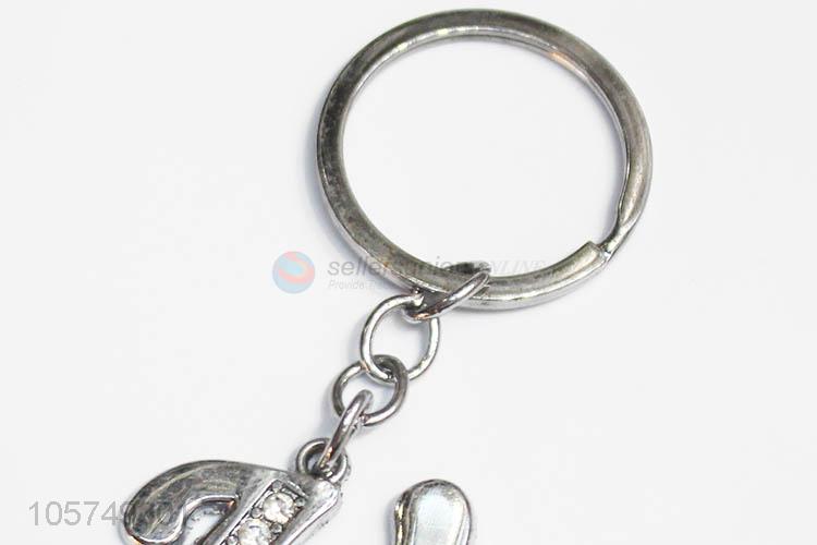 New style custom letter U shape zinc alloy keyrings metal key chain