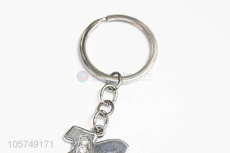 Customized cheap letter X shape zinc alloy key chains metal keyrings