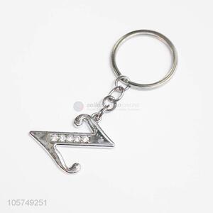 Made in China letter Z shape zinc alloy key chains metal keyrings