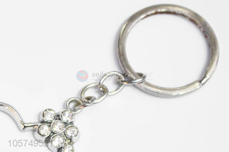 China maker heart shape zinc alloy keyrings metal key chain