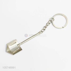 OEM factory shovel shape zinc alloy key chains metal keyrings