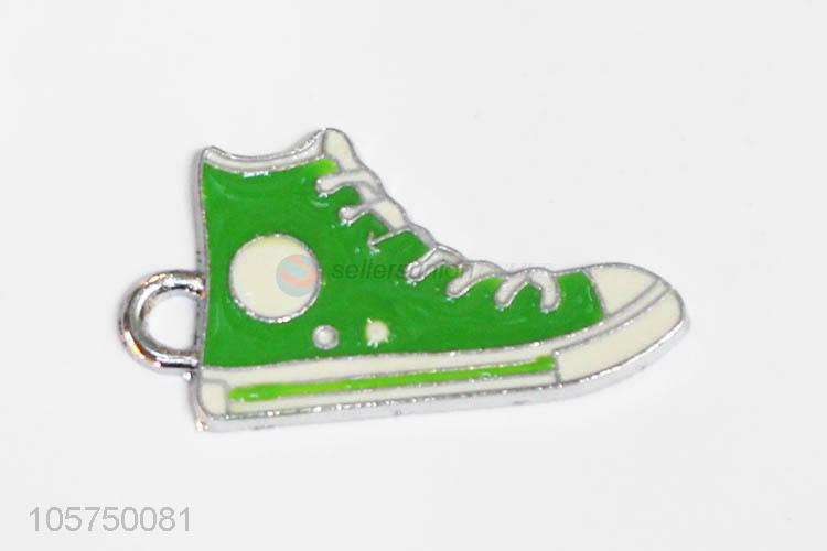 Popular zinc alloy key chain enamel sneaker charms diy pendant