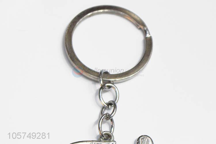 Superior quality letter G shape zinc alloy keyrings metal key chain