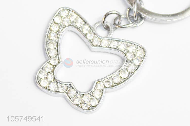 Good sale butterfly shape zinc alloy keyrings metal key chain