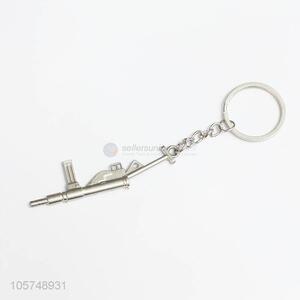 Good sale rifle shape zinc alloy key chains metal keyrings