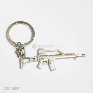 Superior factory rifle shape zinc alloy keyrings metal key chain