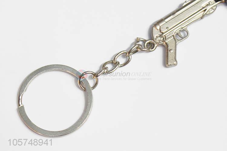 High class rifle shape zinc alloy keyrings metal key chain