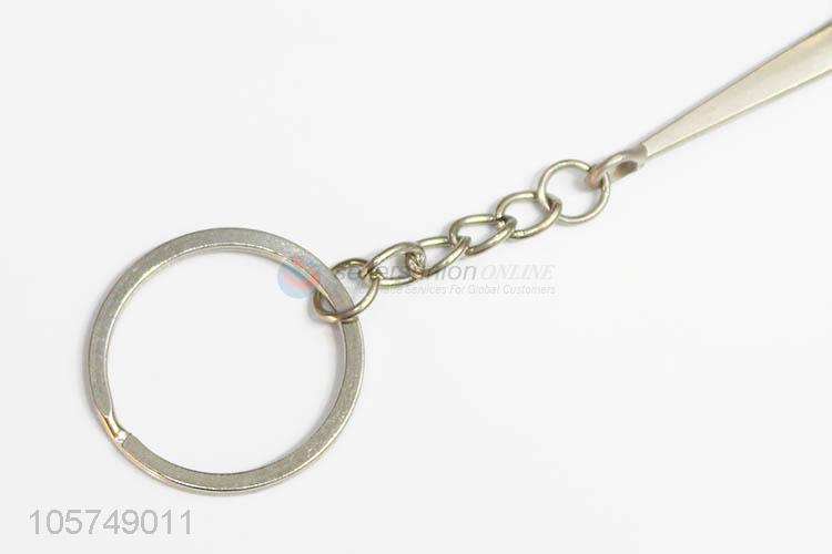 ODM factory anchor shape zinc alloy key chains metal keyrings