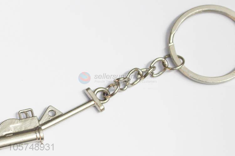 Good sale rifle shape zinc alloy key chains metal keyrings