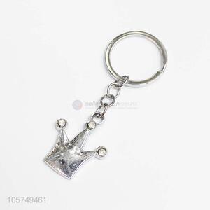 Reasonable price crown shape zinc alloy keyrings metal key chain