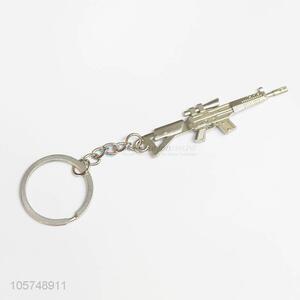 China maker rifle shape zinc alloy key chains metal keyrings