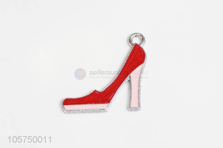 Top sale zinc alloy enamel high heels charms pendant for key chain