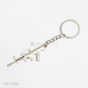 Best quality rifle shape zinc alloy key chains metal keyrings