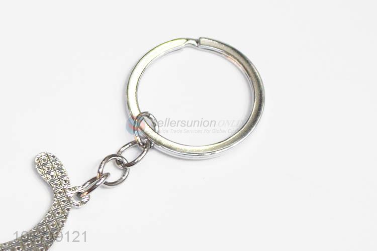 Professional supply letter C shape zinc alloy keyrings metal key chain