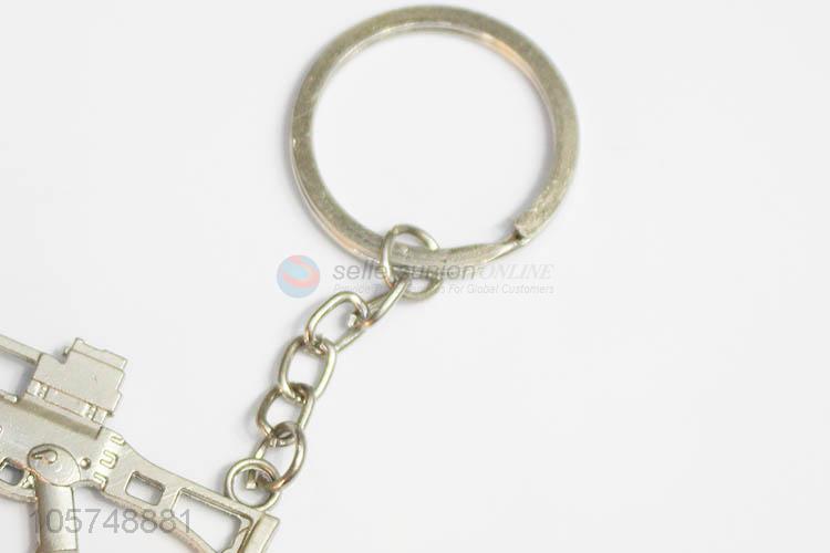 Superior factory rifle shape zinc alloy keyrings metal key chain