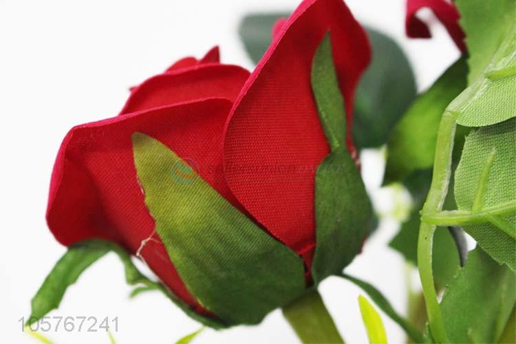 Factory Export Artificial Decorations Rose Flowers