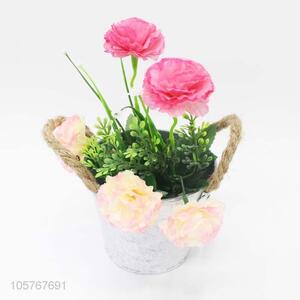 Best Price Home Garden Decor Metal Buckets Simulation Artificial Flower