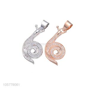 Cartoon Snail Design Copper Pendant Best Jewelry Accessories