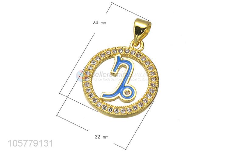 Best Price Copper Necklace Accessories Fashion Inlay Zircon Pendant