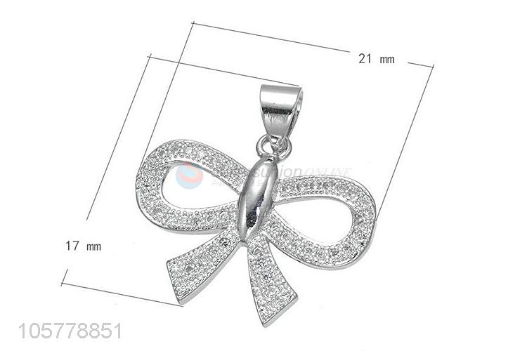 Good Quality Hollow Out Bowknot Shape Pendant Fashion Necklace