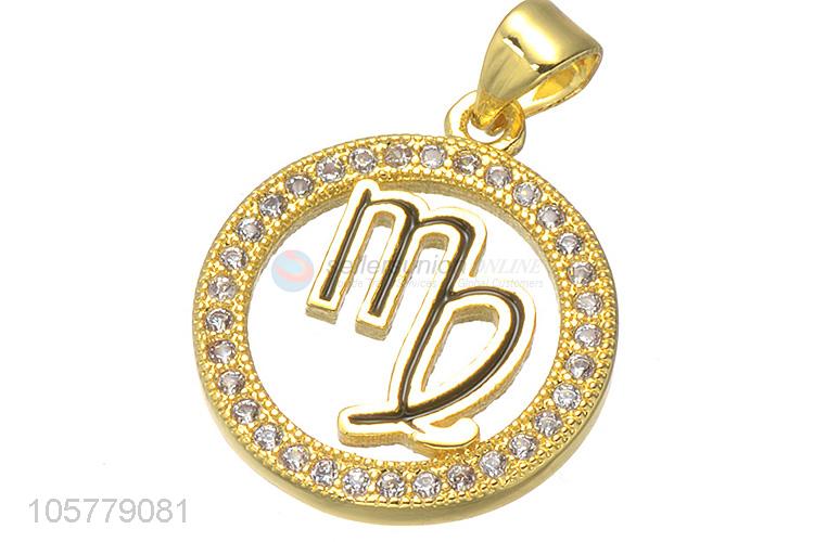 Best Price Constellation Symbol Necklace Pendant Inlay Zircon Accessories